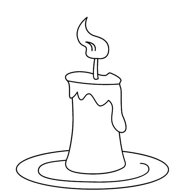 Simple Cylinder Coloring Page for Kids