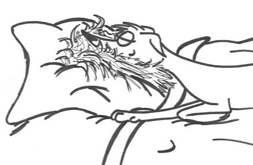 Comic-Whippet-in-den-Haaren-vergraben