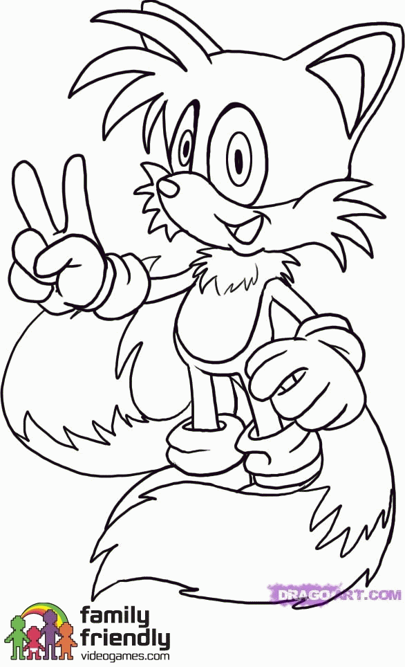 Printable Sonic And Tails Coloring Pages / 59 best images about