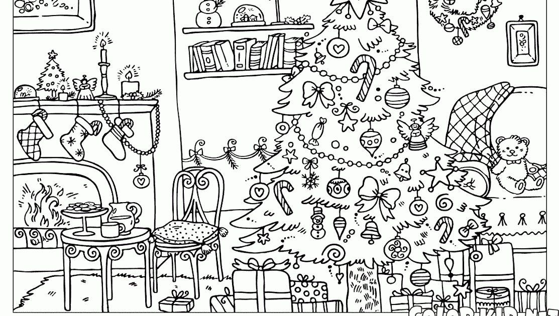 10 Coloriage De Noel Paysage Haut Coloriage HDImages et Imprimable