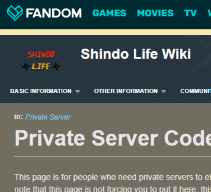 Shindo life private server codes