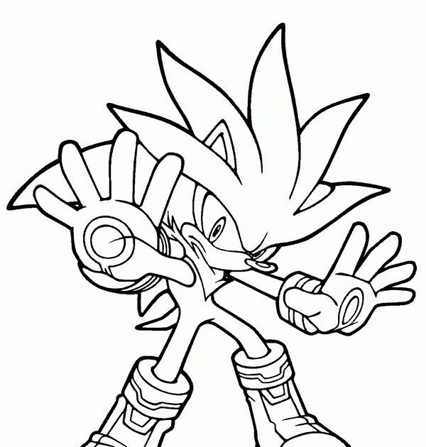 Shadow Super Sonic Para Colorear - dibujos para colorear