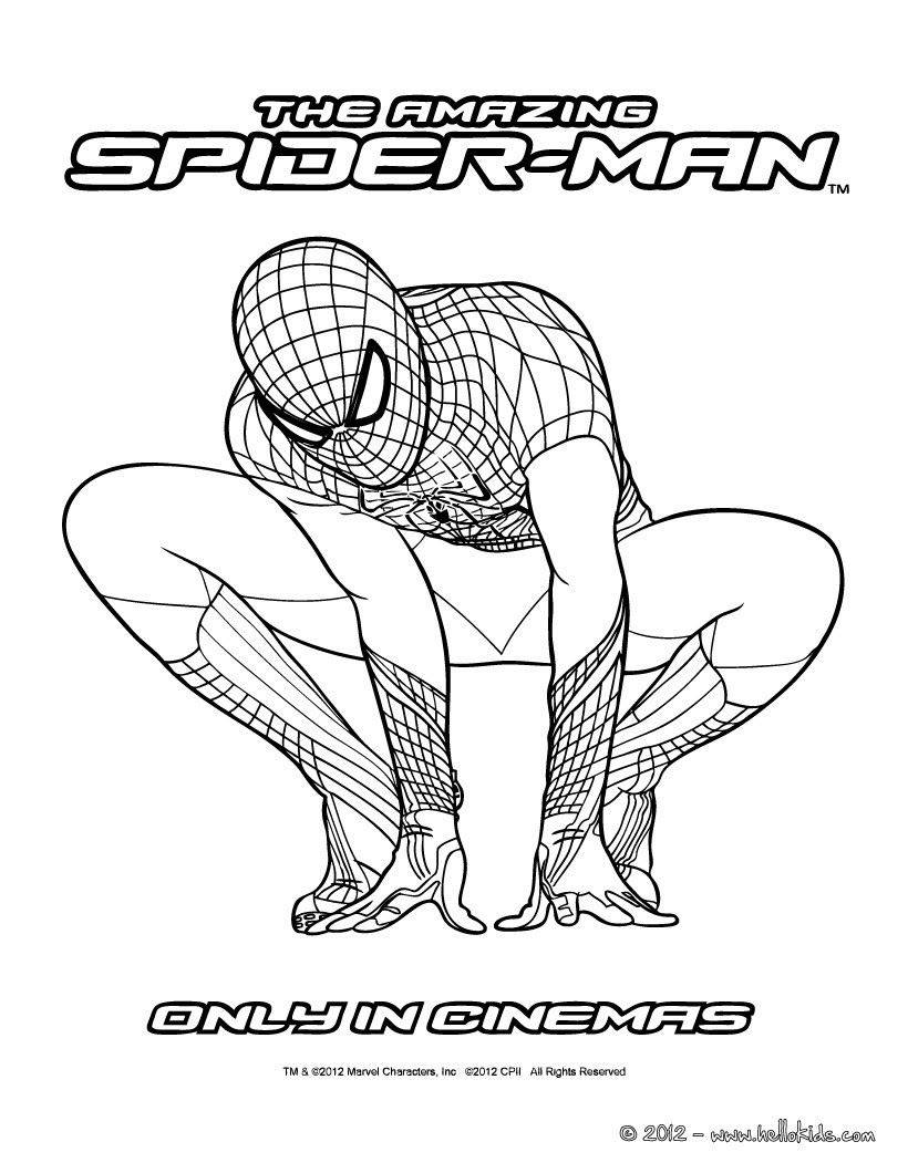 malvorlagen superhelden spiderman