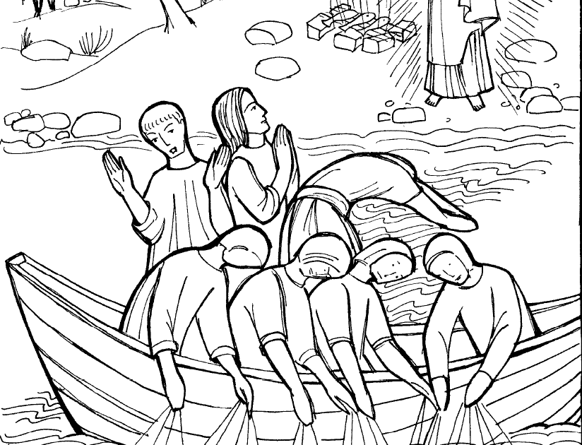 32 Jesus And The Fishermen Coloring Pages - Free Printable Coloring Pages