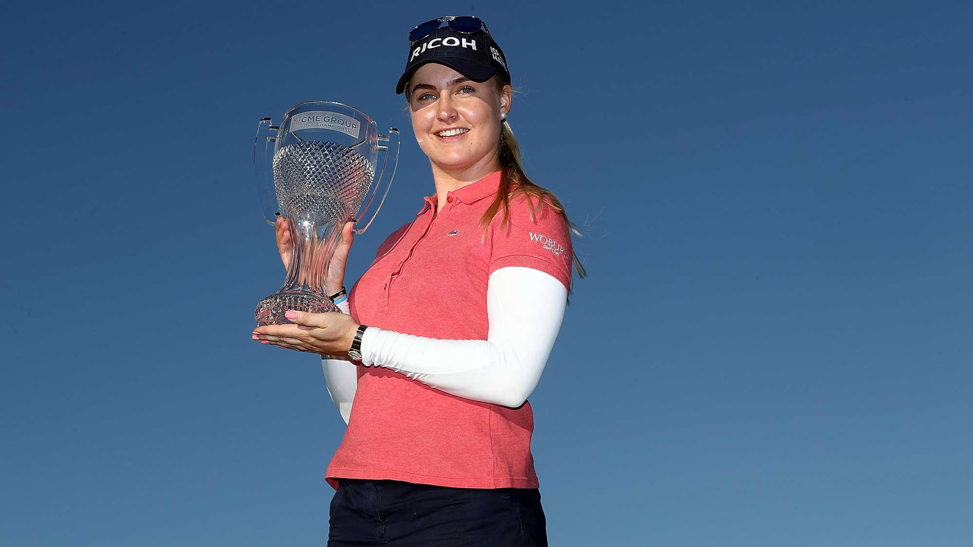 Charley Hull with CME trophy