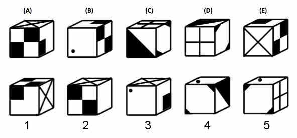 Gambar 10: Contoh soal psikotes gambar kubus dan Jawaban