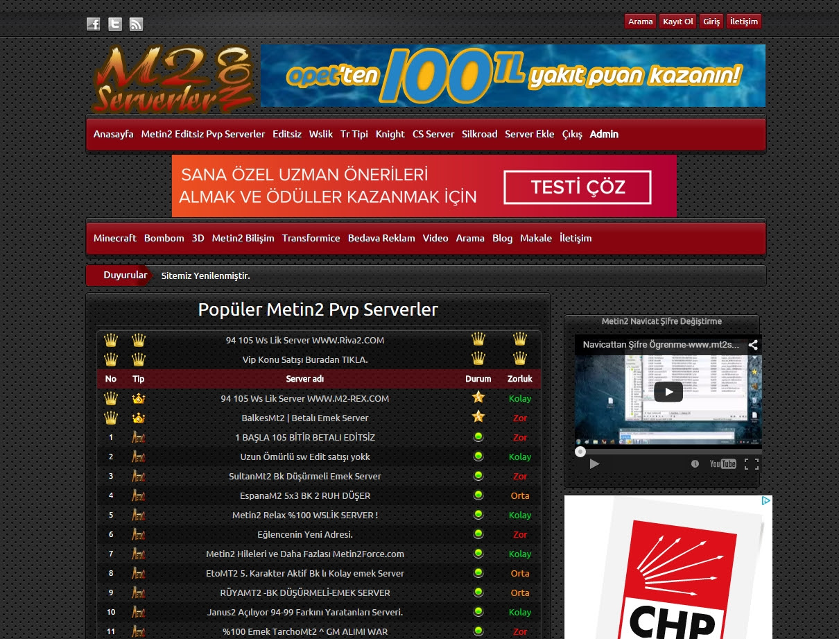 Metin2 Pvp Serverler Editsiz Serverler