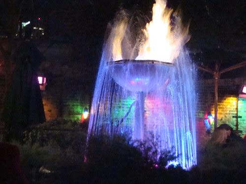 Fiery fountain at Pat O'Briens