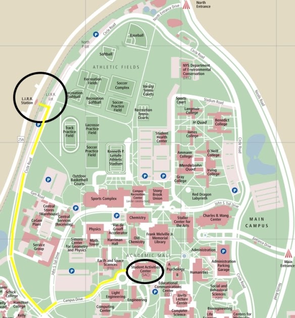 Stony Brook Campus Map - Blank Map