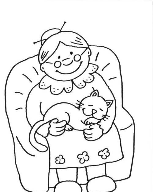 Oma Ausmalbilder