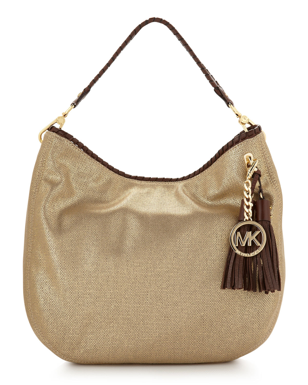 Gold Handbags: Gold Metallic Michael Kors Handbag
