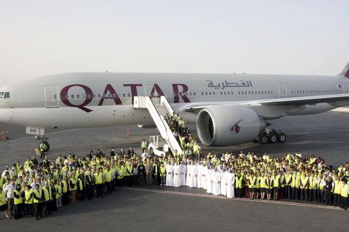 Qatar Plane landed Qatar Plane landed