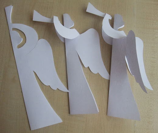 как сделать ангела из бумаги