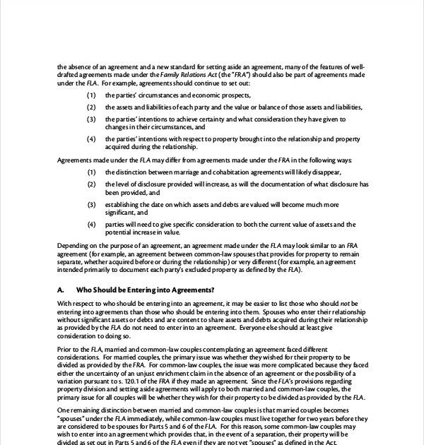 Common Law Agreement Template | HQ Template Documents