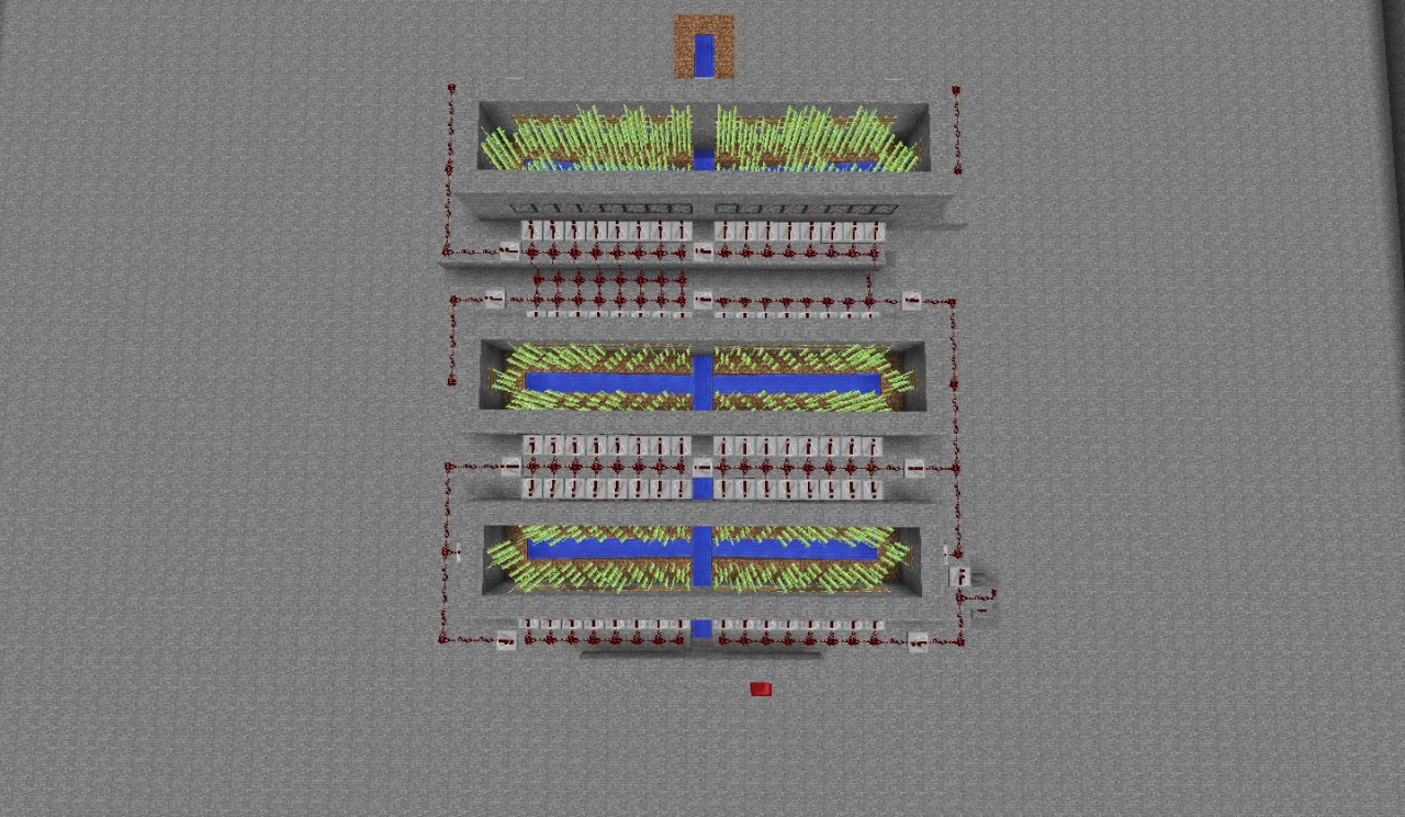 Piston Automatic Sugar Cane Farm! Minecraft Project