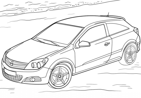 Auto Opel Kolorowanka