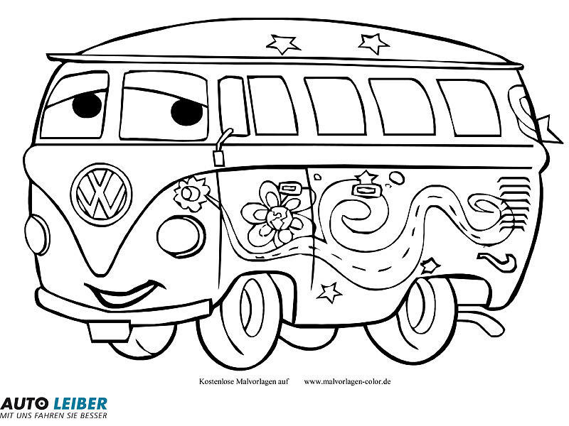 Vw bus malvorlage Idea