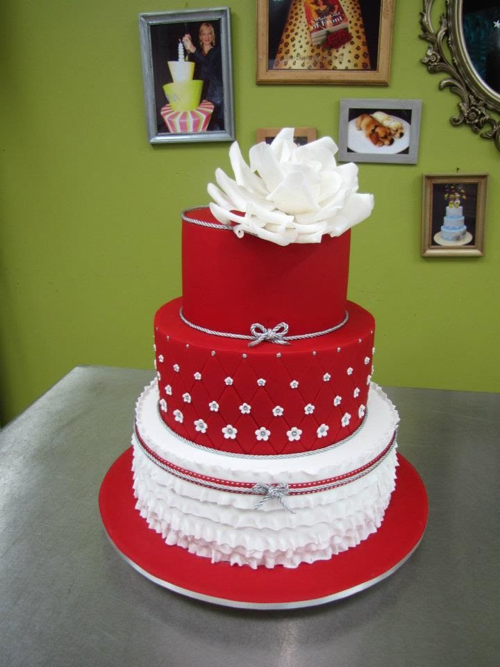Southern Blue Celebrations Red Wedding Cake Inspirations