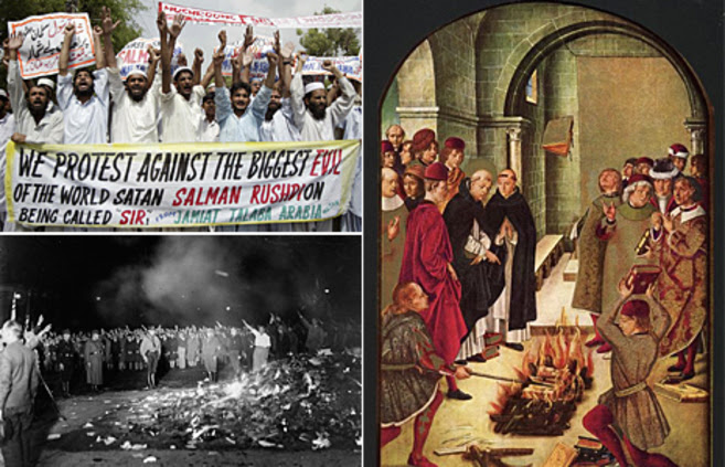 Protestas contra Salman Rushdie en Pakistán, quema de libros en...
