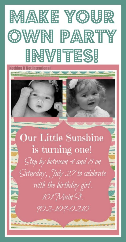 Latter 25 Beautiful Design My Own Birthday Invitations Online For Free