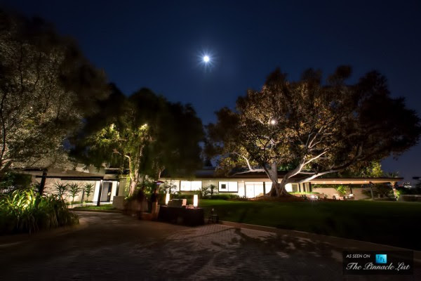 Garden at night