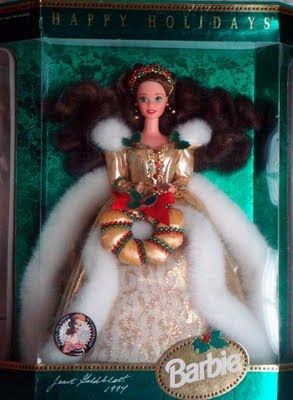 Happy Holiday Barbie Collecting - The Path to a College Education: 1994 Brunette Special Edition