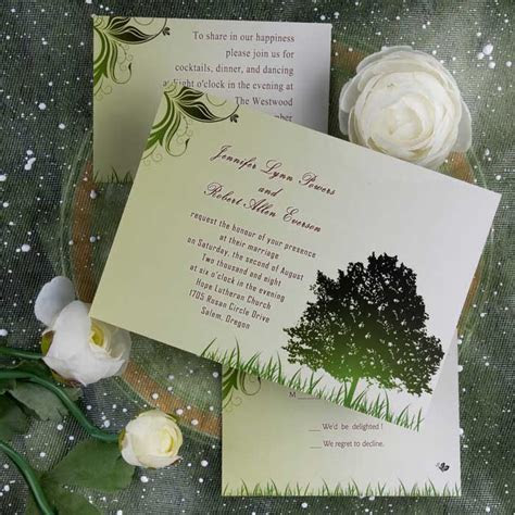 Printable Green Wedding Invitations Online Printable Green Wedding Invitations Online