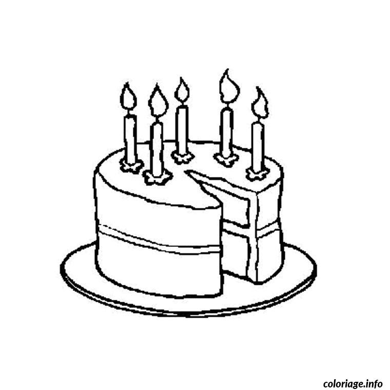 √ coloriage gateau sans bougie 266791Coloriage gateau anniversaire