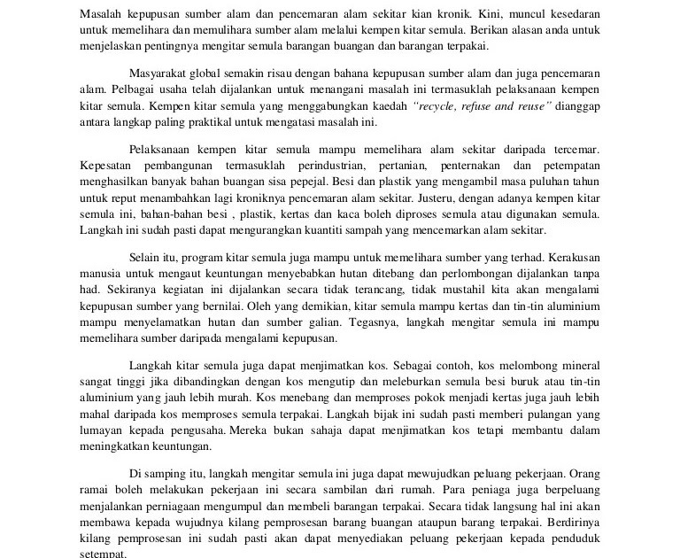 Karangan Pencemaran Alam Sekitar Spm Magentarui  My XXX Hot Girl