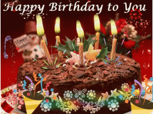 Animated Gif Name Sound Happy Birthday Cake Gif - Asktiming