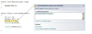 dynamic error