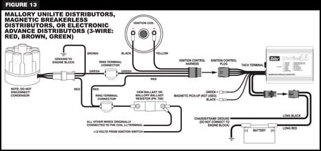 Mallory Unilite Distributor Wiring Diagram / Mallory 3748201 Mallory