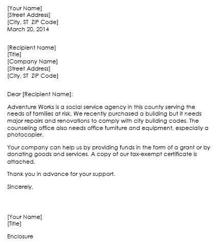 Office Supply Sample Request Letter For Office Equipment | PDF Template