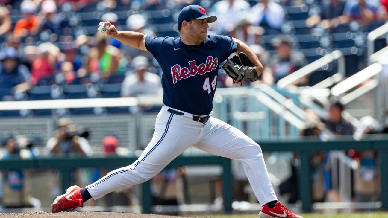 Dylan DeLucia throws shutout to lead Ole Miss Rebels to Men's College World Series finals