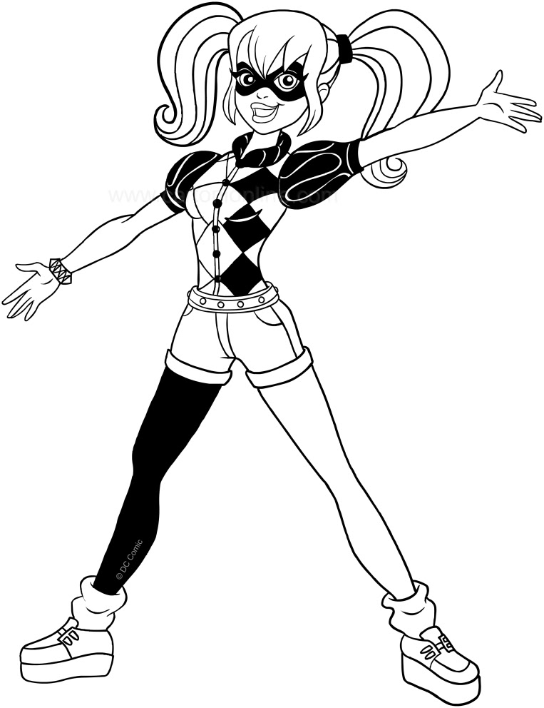 Disegni Da Colorare Harley Quinn Stampae Colorare