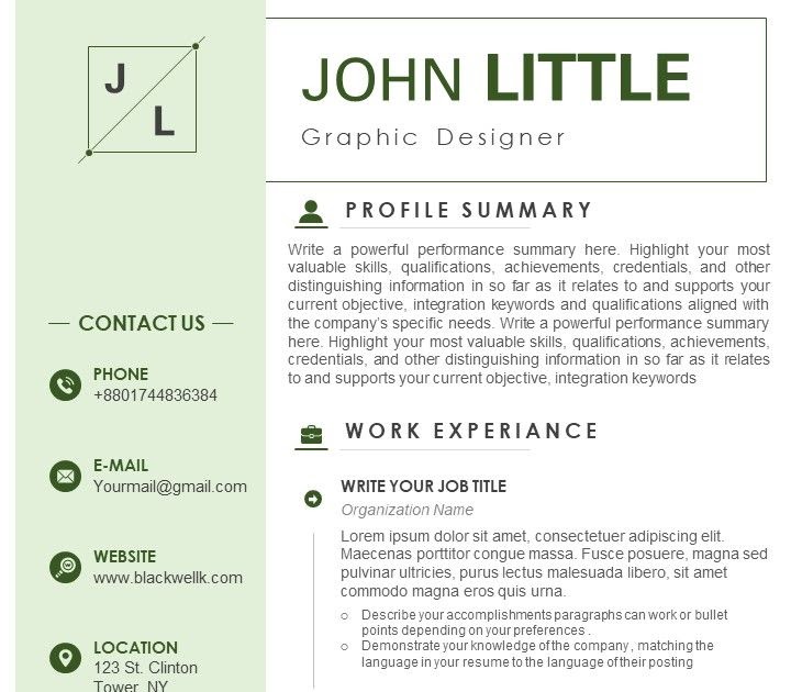 Graphic Designer Resume Sample For Fresher : 37 Resume Template Word ... Sample Resume For Graphic Designer
