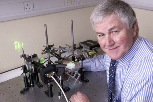 Top eye expert Prof John Marshall has boxes stacked with old-fashioned incandescent lightbulbs at home