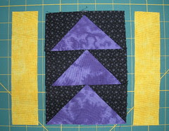 Three geese units sewn together