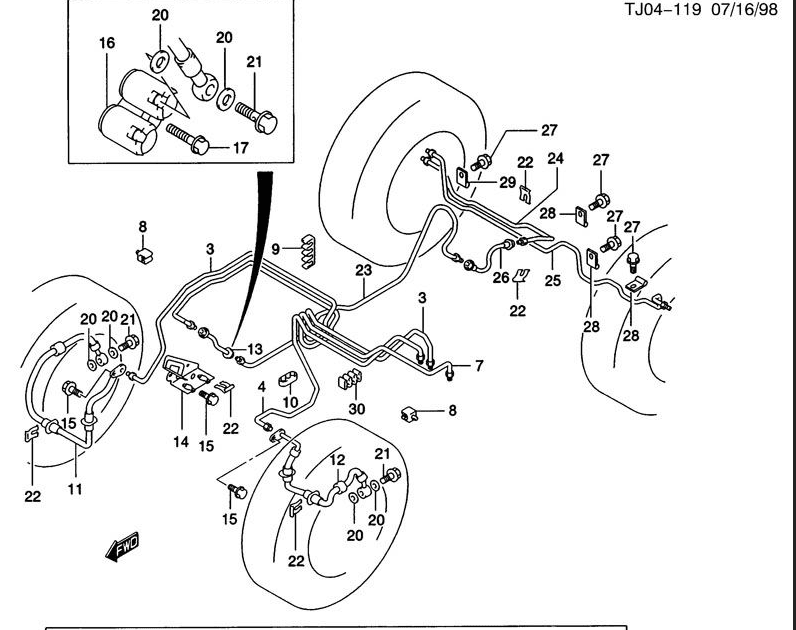 2004 Jeep Grand Cherokee Brake Line Diagram - Wiring Diagram
