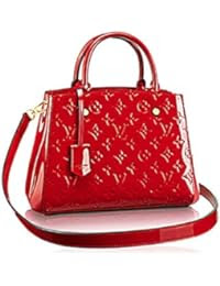 #1:Authentic Louis Vuitton Montaigne BB Monogram Vernis Leather Handbag Article:M50170 Made in ...