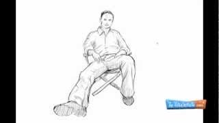 How To Draw A Person Sitting - Drawing Tutorials