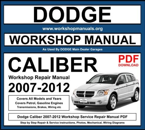 Free Download 2007 dodge caliber sm service repair manual Kindle Deals