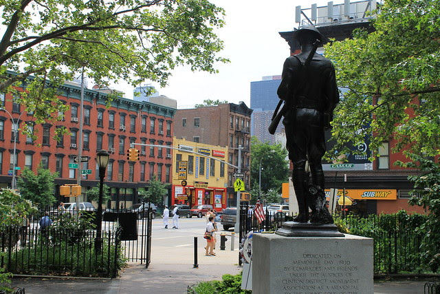 WWI memorial, DeWitt Clinton Park