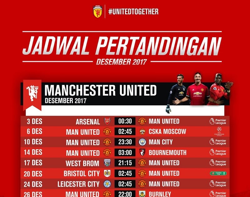 Mistany: Jadwal Pertandingan Manchester United Bulan Ini