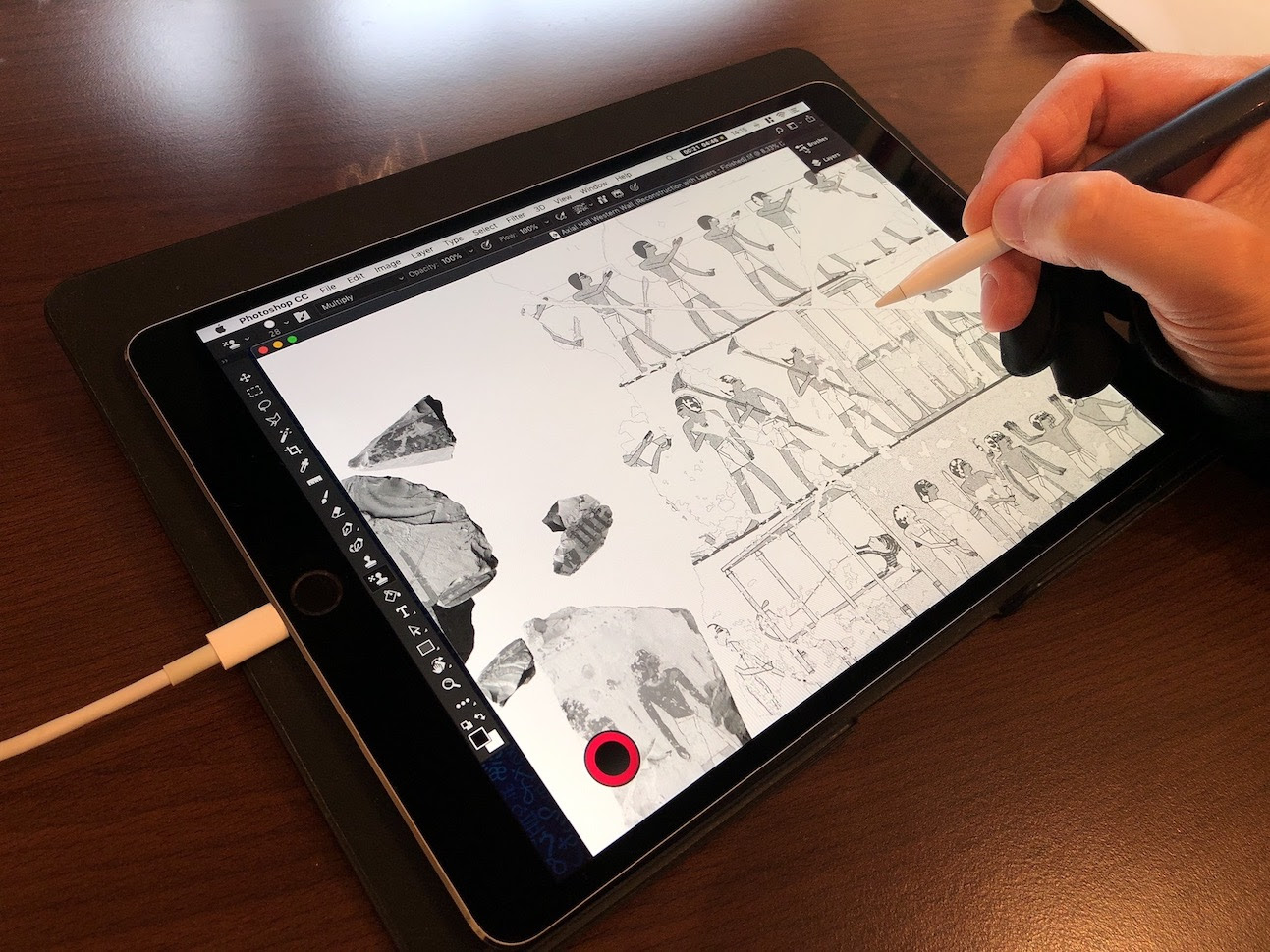Cartoon Surface Or Ipad For Sketching And Drawing 