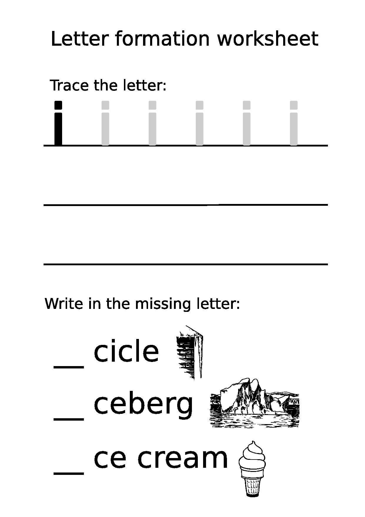 20 Best Letter Formation Worksheets Grade 1 - picture