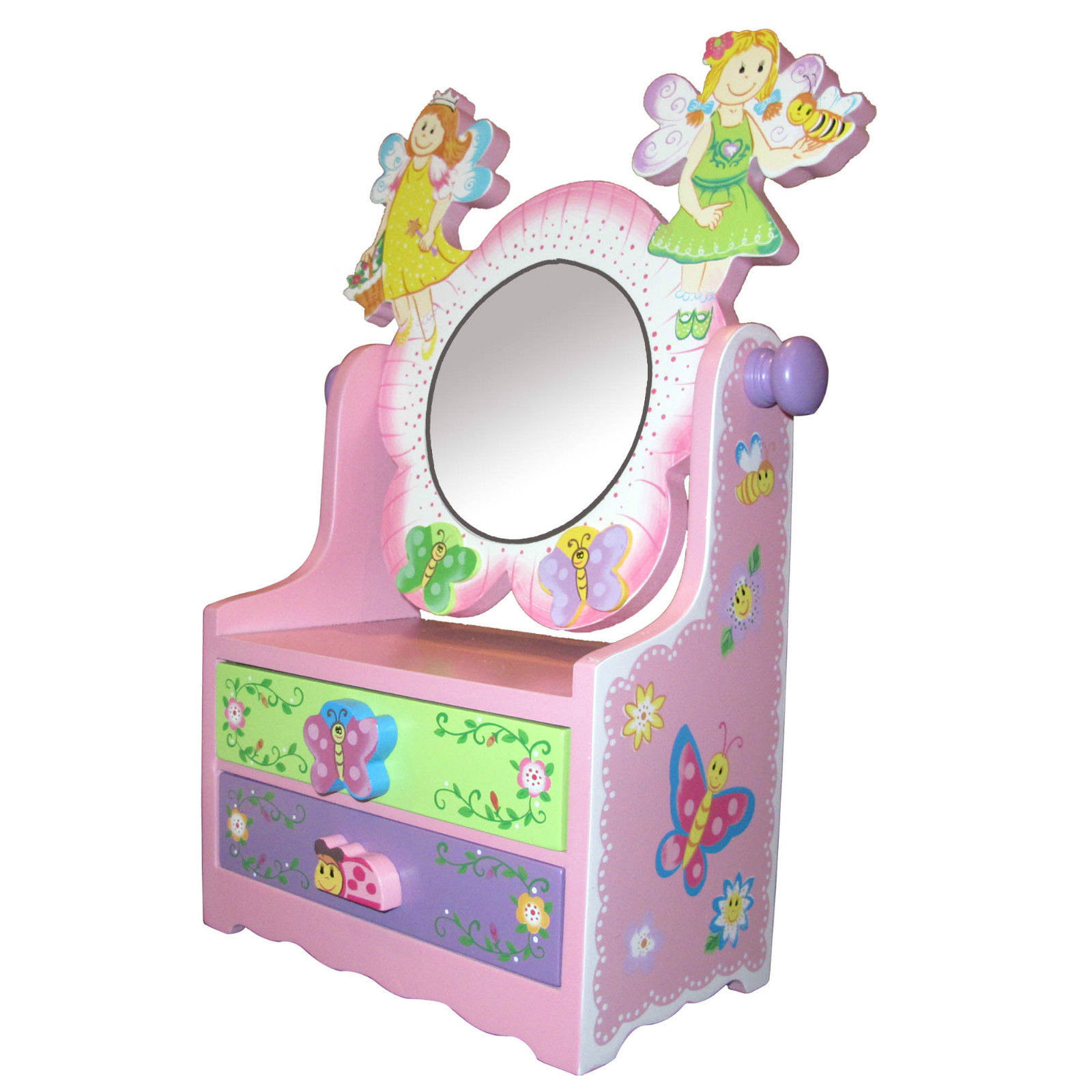 Lucy Locket Princess Kids Musical Jewellery Box Hot Pink Glittery Kids Musical Box with Ring Holder 