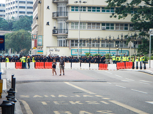 Large Police Presence