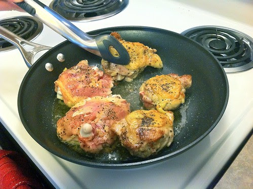 Turn Chicken when Browned