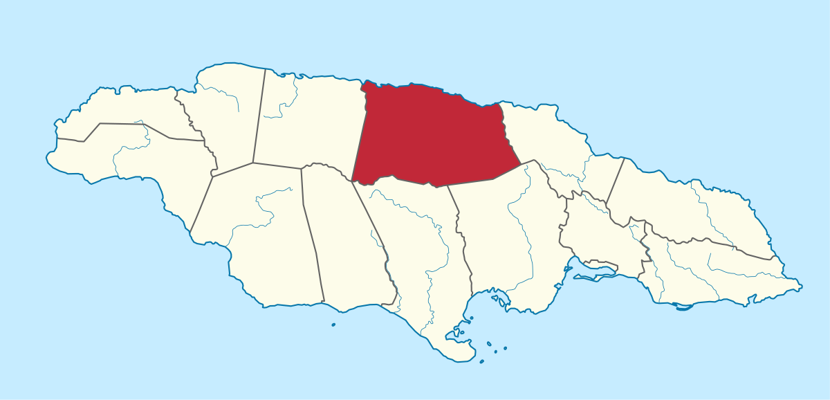 Saint Ann Jamaica Map Islands With Names